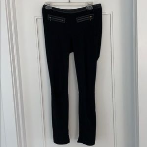 Paige Black Label leather trim leggings - size 26